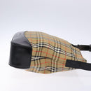Burberrys Nova Check Shoulder Bag Canvas Beige Gold Auth 138108-3