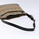 Burberrys Nova Check Shoulder Bag Canvas Beige Gold Auth 138108-7