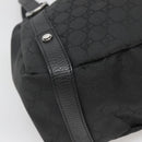 GUCCI GG Canvas Abbey Tote Bag Nylon Outlet Brown Silver 293578 Auth 138110-14