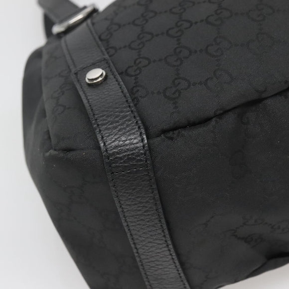 GUCCI GG Canvas Abbey Tote Bag Nylon Outlet Brown Silver 293578 Auth 138110