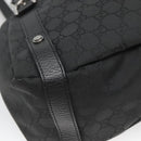 GUCCI GG Canvas Abbey Tote Bag Nylon Outlet Brown Silver 293578 Auth 138110-16