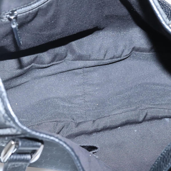 GUCCI GG Canvas Abbey Tote Bag Nylon Outlet Brown Silver 293578 Auth 138110