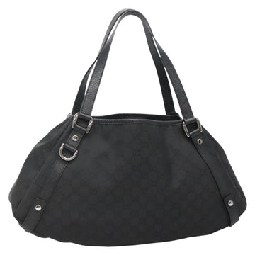 GUCCI GG Canvas Abbey Tote Bag Nylon Outlet Brown Silver 293578 Auth 138110