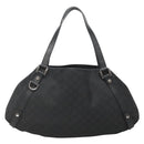 GUCCI GG Canvas Abbey Tote Bag Nylon Outlet Brown Silver 293578 Auth 138110-13