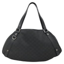 GUCCI GG Canvas Abbey Tote Bag Nylon Outlet Brown Silver 293578 Auth 138110-2