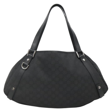 GUCCI GG Canvas Abbey Tote Bag Nylon Outlet Brown Silver 293578 Auth 138110 - 0