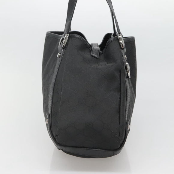 GUCCI GG Canvas Abbey Tote Bag Nylon Outlet Brown Silver 293578 Auth 138110