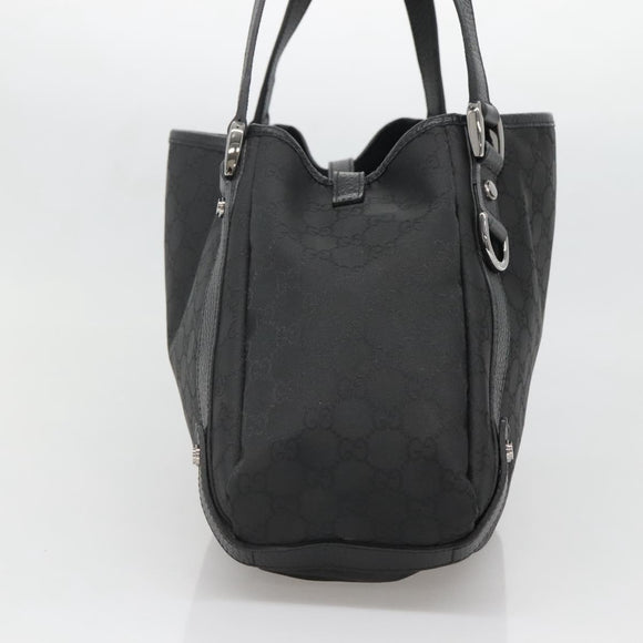 GUCCI GG Canvas Abbey Tote Bag Nylon Outlet Brown Silver 293578 Auth 138110