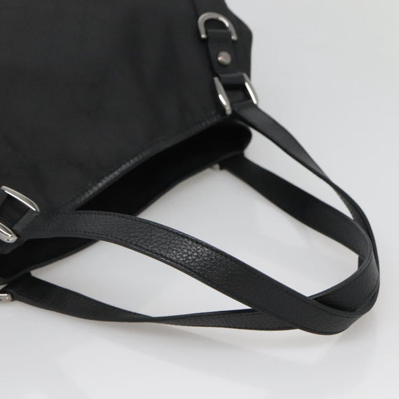 GUCCI GG Canvas Abbey Tote Bag Nylon Outlet Brown Silver 293578 Auth 138110