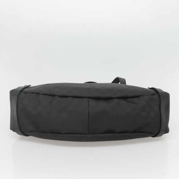 GUCCI GG Canvas Abbey Tote Bag Nylon Outlet Brown Silver 293578 Auth 138110