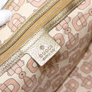 GUCCI GG Canvas Sherry Line Tote Bag Beige Gold 137396 Auth 138114-15