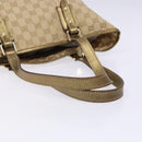 GUCCI GG Canvas Sherry Line Tote Bag Beige Gold 137396 Auth 138114-7
