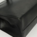 GUCCI Tote Bag Leather Gold Black 000 2058 0569 0 Auth 138115-16