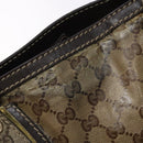 GUCCI GG Crystal Hand Bag Coated Canvas Beige Gold 223964 Auth 138117-16