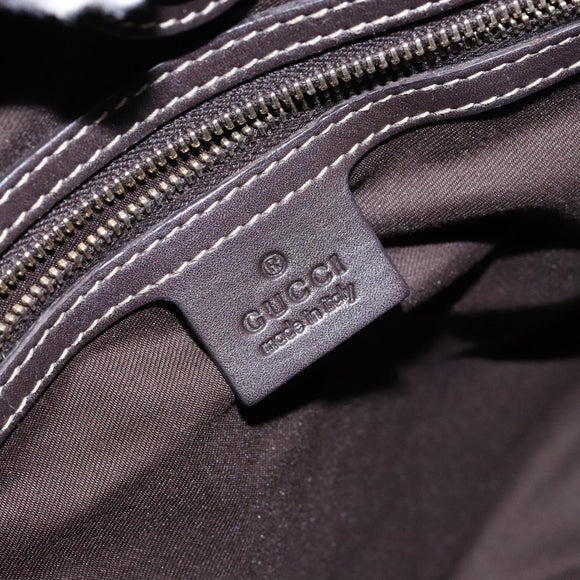 GUCCI GG Crystal Hand Bag Coated Canvas Beige Gold 223964 Auth 138117