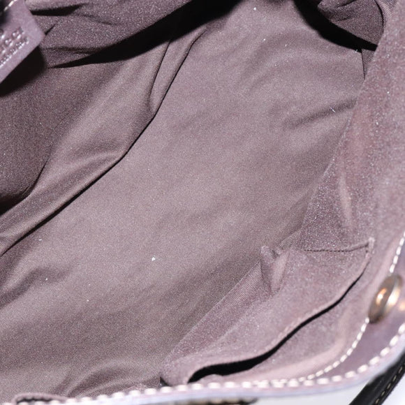 GUCCI GG Crystal Hand Bag Coated Canvas Beige Gold 223964 Auth 138117