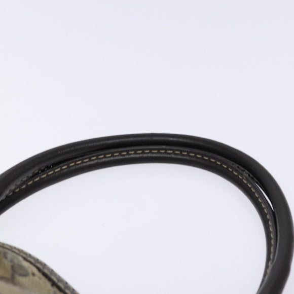 GUCCI GG Crystal Hand Bag Coated Canvas Beige Gold 223964 Auth 138117