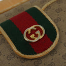 GUCCI Micro GG Supreme Web Sherry Line Bag Beige Gold 001 098 4073 Auth 138118-17