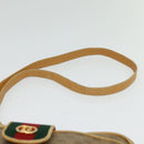 GUCCI Micro GG Supreme Web Sherry Line Bag Beige Gold 001 098 4073 Auth 138118-8