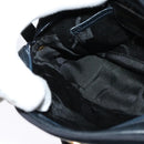 Salvatore Ferragamo Vala Shoulder Bag Leather Navy Gold Auth 138120-19