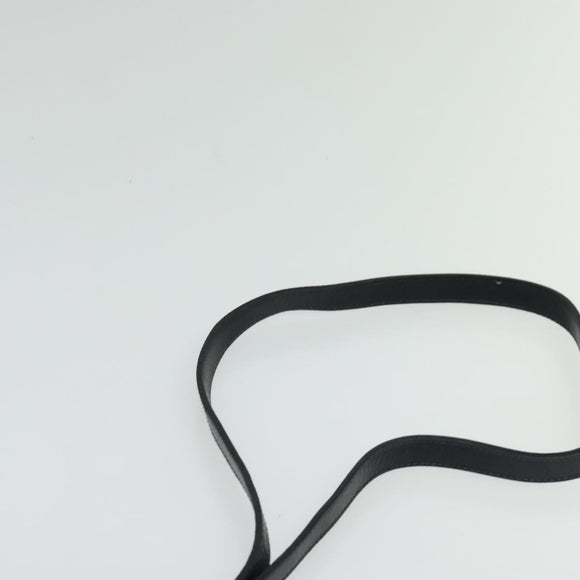 Salvatore Ferragamo Vala Shoulder Bag Leather Navy Gold Auth 138120