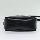 Salvatore Ferragamo Vala Shoulder Bag Leather Navy Gold Auth 138120-9