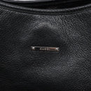 GUCCI Tote Bag Leather Black Silver 113015 Auth 138122-17