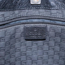 GUCCI Tote Bag Leather Black Silver 113015 Auth 138122-18