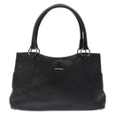 GUCCI Tote Bag Leather Black Silver 113015 Auth 138122-13