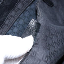 GUCCI Tote Bag Leather Black Silver 113015 Auth 138122-12