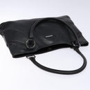 GUCCI Tote Bag Leather Black Silver 113015 Auth 138122-6