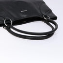 GUCCI Tote Bag Leather Black Silver 113015 Auth 138122-7