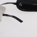 GUCCI Hand Bag Patent leather Black Silver 018 123 1003 Auth 138124-28