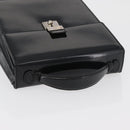 GUCCI Hand Bag Patent leather Black Silver 018 123 1003 Auth 138124-14