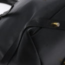 BURBERRY Nova Check Tote Bag Leather Beige Gold Auth 138125-14