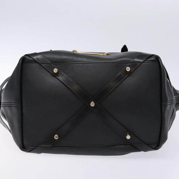 BURBERRY Nova Check Tote Bag Leather Beige Gold Auth 138125