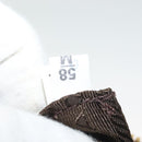 PRADA Clutch Bag Nylon Beige Gold Auth 138126-20