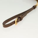 PRADA Clutch Bag Nylon Beige Gold Auth 138126-7