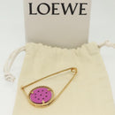LOEWE Brooch metal Gold Tone Auth 138127-6
