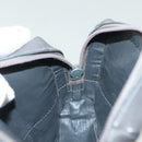 LOEWE Pouch Leather Gray Gold Auth 138128-11