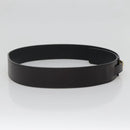 GUCCI Belt Leather 37.4"" Black Gold 114651 Auth 138130-4