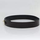 GUCCI Belt Leather 37.4"" Black Gold 114651 Auth 138130-5