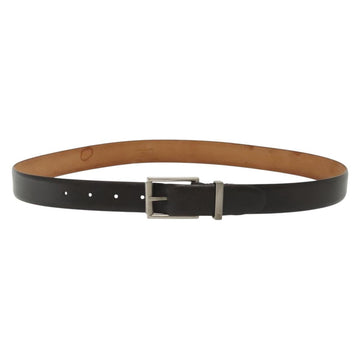 LOUIS VUITTON Ceinture Belt Leather Dark Brown LV Auth 138131