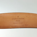 LOUIS VUITTON Ceinture Belt Leather Dark Brown LV Auth 138131-10