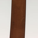 LOUIS VUITTON Ceinture Belt Leather Dark Brown LV Auth 138131-11