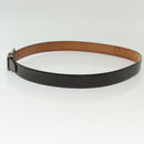 LOUIS VUITTON Ceinture Belt Leather Dark Brown LV Auth 138131-3