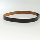 LOUIS VUITTON Ceinture Belt Leather Dark Brown LV Auth 138131-4