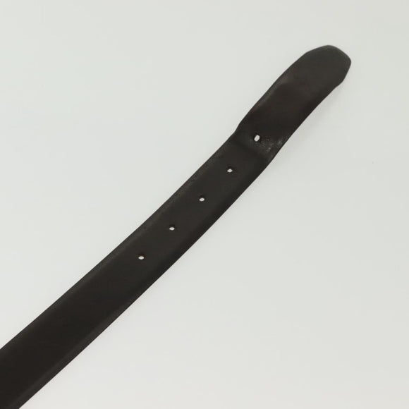 LOUIS VUITTON Ceinture Belt Leather Dark Brown LV Auth 138131