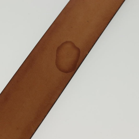 LOUIS VUITTON Ceinture Belt Leather Dark Brown LV Auth 138131