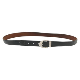 LOUIS VUITTON Taiga Ceinture Classic Belt 49.2"" Black LV Auth 138132